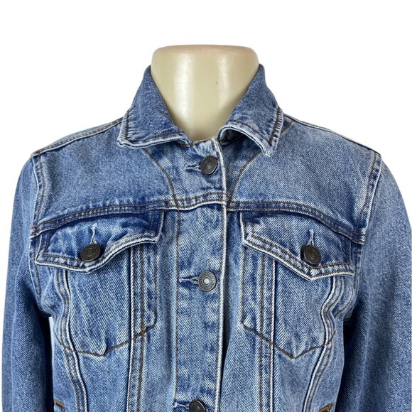 Abercrombie & Fitch Women's Blue Denim Jacket Sz S - Picture 4 of 8